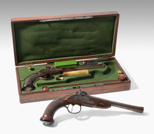 Schuler Auktionen AG - Perkussions-Pistolenpaar im Kasten