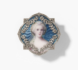 Schuler Auktionen AG - Email-Diamant-Brosche