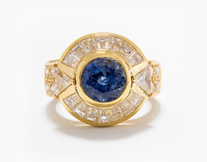 Schuler Auktionen AG - Saphir-Diamant-Ring