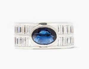 Schuler Auktionen AG - Saphir-Diamant-Herrenring