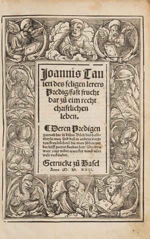 Schuler Auktionen AG - Tauler, Johannes.