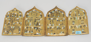 Schuler Auktionen AG - Grosse Metallikone "Tetraptychon"