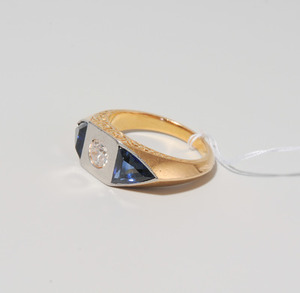 Schuler Auktionen AG - Diamant-Saphir-Ring