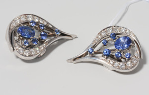 Schuler Auktionen AG - Saphir-Brillant-Ohclips