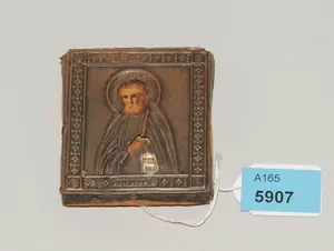 Schuler Auktionen AG - Hl. Serafim von Sarow mit Silberoklad