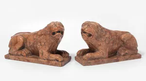 Schuler Auktionen AG - 1 Paar Löwenfiguren