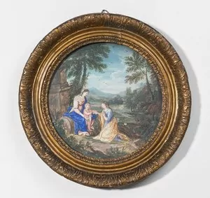 Schuler Auktionen AG - Andachtsbild "Die mystische Vermählung der Hl. Katharina"