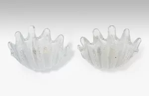 Schuler Auktionen AG - Ercole Barovier, 1 Paar Muschelappliken