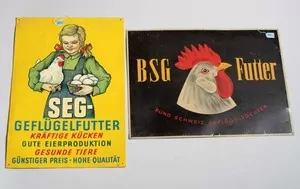 Schuler Auktionen AG - Ein Paar Reklameschilder