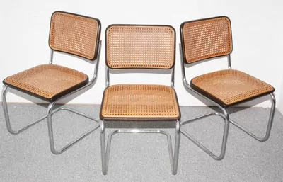 Schuler Auktionen AG - Marcel Breuer, 3 Freischwinger "B62" - "Cesca"