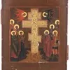 Schuler Auktionen AG - Staurothek-Ikone mit Oklad, Kreuzigung Christi