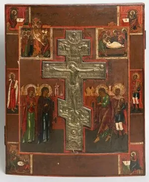 Schuler Auktionen AG - Staurothek-Ikone "Kreuzigung Christi"