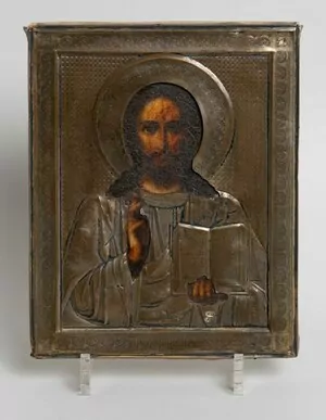 Schuler Auktionen AG - Christus Pantokrator mit Silberoklad