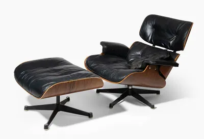 Schuler Auktionen AG - Charles & Ray Eames, Lounge Chair "670" mit Ottoman "671"