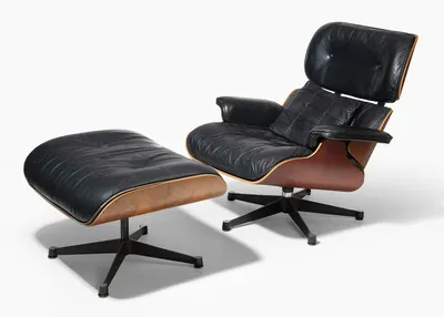 Schuler Auktionen AG - Charles & Ray Eames, Lounge Chair "670" mit Ottoman "671"
