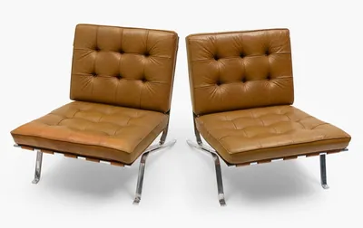 Schuler Auktionen AG - Robert Haussmann, 1 Paar Sessel "RH 301, Hommage an Mies van der Rohe"