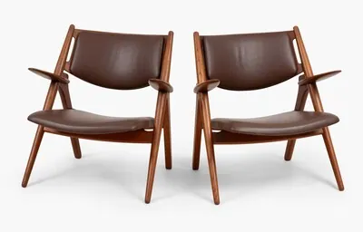 Schuler Auktionen AG - Hans J. Wegner, 1 Paar Sessel "Sawbuck - CH28"