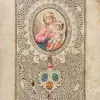 Schuler Auktionen AG - Spitzenbild "Maria und Hl. Joseph" mit Abtwappen