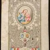 Schuler Auktionen AG - Spitzenbild "Maria und Hl. Joseph" mit Abtwappen