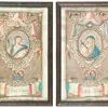 Schuler Auktionen AG - 1 Paar Spitzenbilder "Jesus und Maria"
