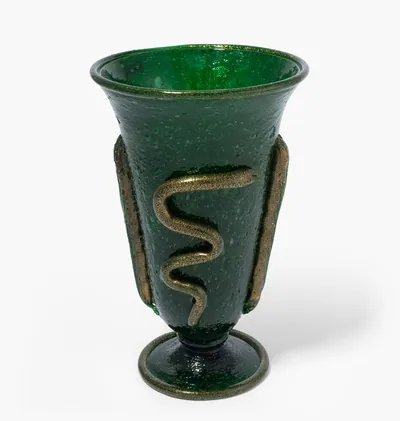 Schuler Auktionen AG - Napoleone Martinuzzi, Fussvase "Pulegoso con serpente"