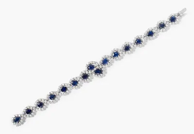 Schuler Auktionen AG - Saphir-Brillant-Bracelet