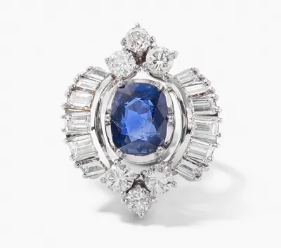 Schuler Auktionen AG - Saphir-Diamant-Ring