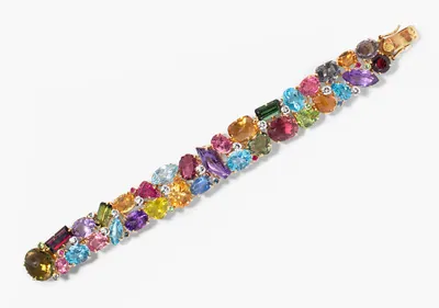 Schuler Auktionen AG - Farbedelstein-Bracelet 