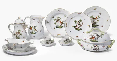 Schuler Auktionen AG - Herend, Tafel- und Kaffeeservice "Rothschild"