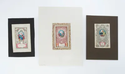 Schuler Auktionen AG - 3 Spitzenbilder "Hl. Magdalena"/"Hl. Matthäus"/"Hl. Barbara"