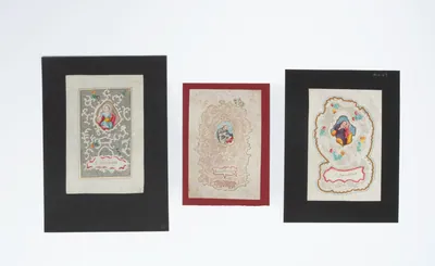 Schuler Auktionen AG - 3 Spitzenbilder "Hl. Barbara"/"Hl. Joseph"/"Hl. Johannes von Nepomuk"