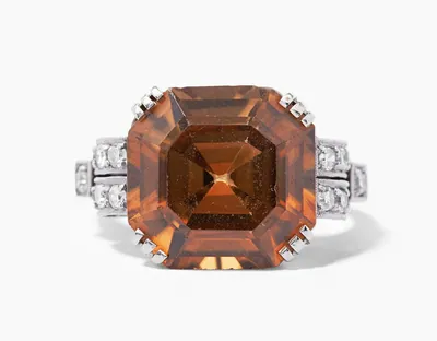 Schuler Auktionen AG - Art Déco Zirkon-Diamant-Ring