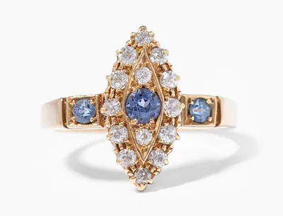 Schuler Auktionen AG - Antiker Saphir-Diamant-Ring