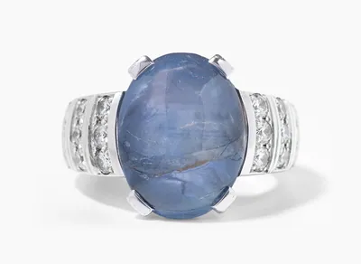 Schuler Auktionen AG - Sternsaphir-Brillant-Ring