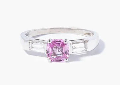Schuler Auktionen AG - Pinksaphir-Diamant-Ring