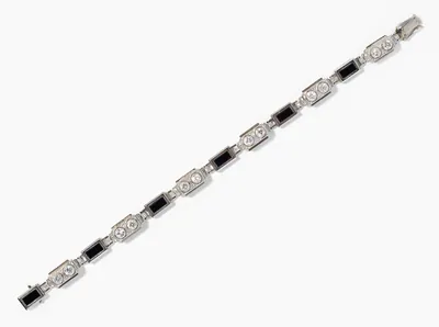 Schuler Auktionen AG - Diamant-Onyx-Bracelet