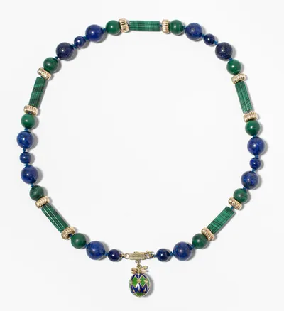 Schuler Auktionen AG - Lapis-Malachit-Collier