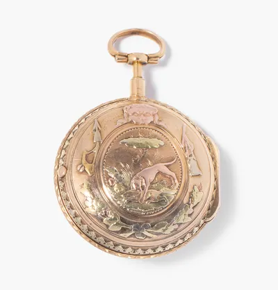 Schuler Auktionen AG - Courvoisier & Houriet, Le Locle, Gold-Spindeluhr, um 1780