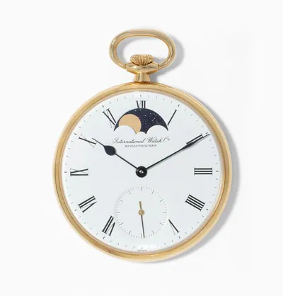 Schuler Auktionen AG - IWC, Gold-Lépine mit Mondphase, um 1980