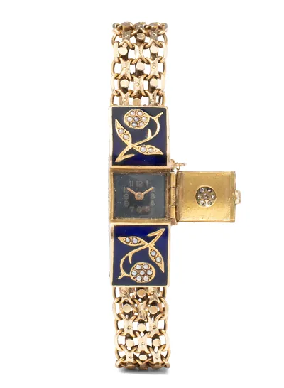 Schuler Auktionen AG - Email-Perlen-Damendarmbanduhr, Anfang 20.Jh.