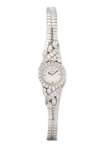 Schuler Auktionen AG - Omega Diamant-Damenarmbanduhr, 1950er Jahre