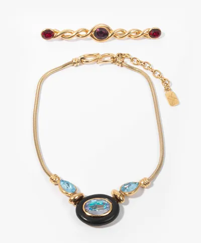 Schuler Auktionen AG - Yves Saint Laurent, Collier und Brosche