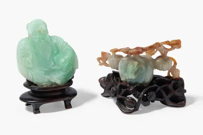 Schuler Auktionen AG - Lot: 2 Jadefiguren