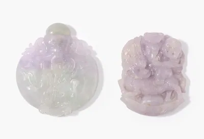 Schuler Auktionen AG - Lot: Jade-Snuff Bottle und -Schnitzerei