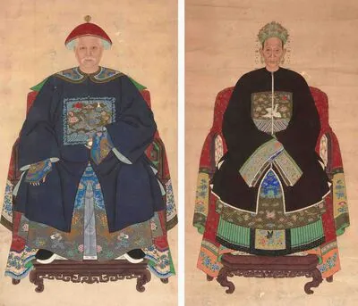 Schuler Auktionen AG - Lot: 2 höfische Ahnenporträts