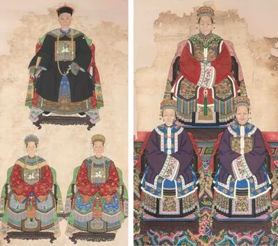 Schuler Auktionen AG - Lot: 2 höfische Ahnenporträts