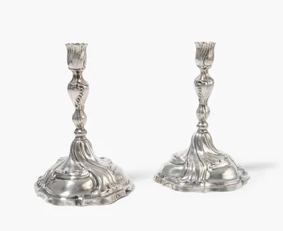 Schuler Auktionen AG - 1 Paar Kerzenstöcke, Augsburg 1769–71