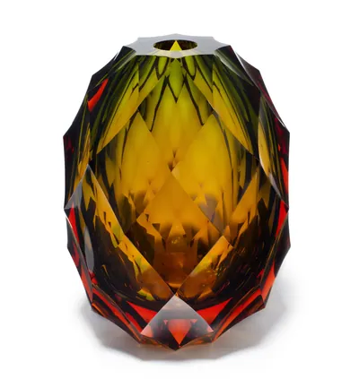 Schuler Auktionen AG - Lukas Jaburek für Moser Karlsbad, Blockvase "Ananas"