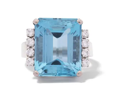 Schuler Auktionen AG - Aquamarin-Brillant-Ring