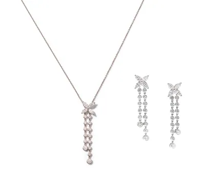 Schuler Auktionen AG - Tiffany Diamant-Collier und Ohrhänger